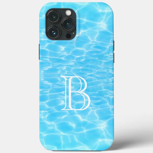 Water Textiel waterrimpels koelen modern monogram Case-Mate iPhone Case (Achterkant)