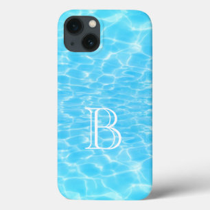 Water Textielwaterrimpels koelen modern monogram a Case-Mate iPhone Case