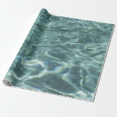 Water Texture Gift Wrap Cadeaupapier (Uitgerold)