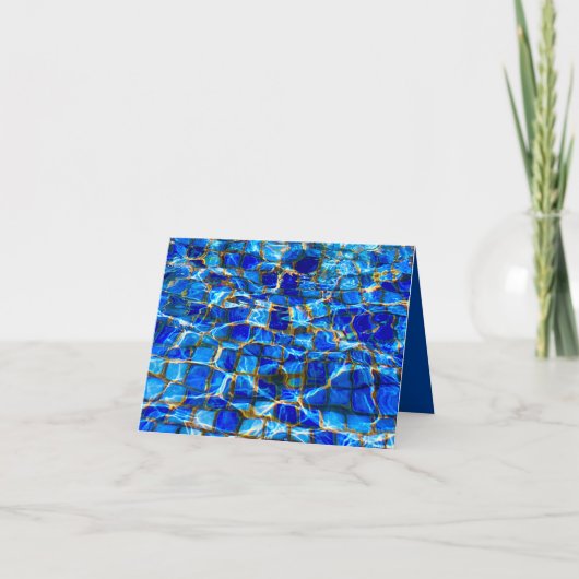 Water Textuurkaart  Kaart (Voorkant)