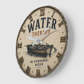 Water Therapy Rustic Fisherman Gift Grote Klok (Hoek)