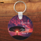 Water tijdens zonsondergang Sleutelhanger (Voorkant)