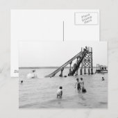 Water Toboggan, Bois Blanc Island, MI 1903 Briefkaart (Voorkant / Achterkant)