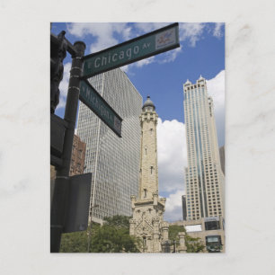 Water Tower, Chicago, Illinois, Verenigde Staten Briefkaart