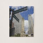 Water Tower, Chicago, Illinois, Verenigde Staten Legpuzzel (Verticaal)