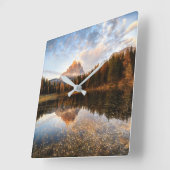 Water | Tre Cime di Lavaredo Italië Vierkante Klok (Hoek)