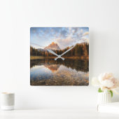 Water | Tre Cime di Lavaredo Italië Vierkante Klok (Huis)