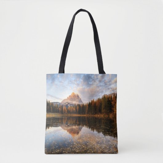 Water Tre Cime Di Lavaredo Italy Tote Bag (Voorkant)
