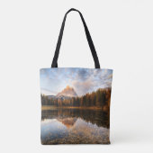 Water Tre Cime Di Lavaredo Italy Tote Bag (Achterkant)