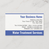 Water Treatment Services QR Code Visitekaartje (Voorkant)