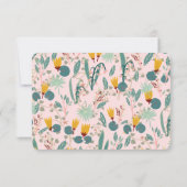 Water Tuin Bloem Bruids Bruiloft Cute CUSTOM RSVP Kaartje (Achterkant)