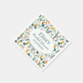 Water Tuin Bloemen Bruids Bruiloft Cute Aangepast Servet (Hoek)