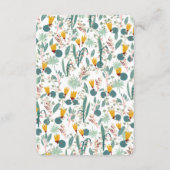 Water Tuin Bloemen Bruids Bruiloft Cute Aangepaste Informatiekaartje (Achterkant)