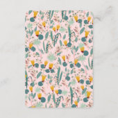 Water Tuin Bloemen Bruids Bruiloft Cute Aangepaste Informatiekaartje (Achterkant)