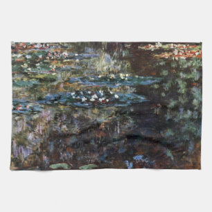 Water Tuin in Giverny, Frankrijk door Claude Monet Theedoek