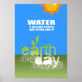 WATER - TWEE MILJARD MENSEN ZITTEN ERVOOR. POSTER (Voorkant)