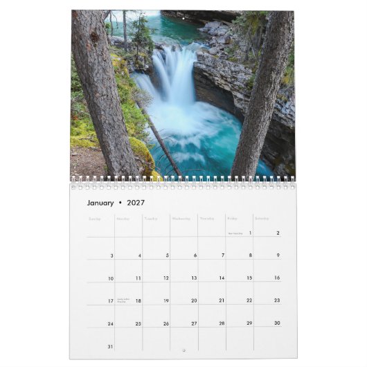 Water uit de hele wereld kalender (Jan 2027)