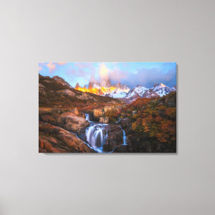Water uit de hemel canvas afdruk