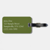 Water van de Natuur van het groene goud van de Hee Bagagelabel (Achterkant horizontaal)