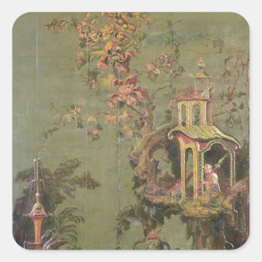 Water, van een reeks panelen die vierkante sticker (Voorkant)