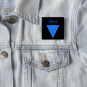 Water Vierkante Button 5,1 Cm (In situ)