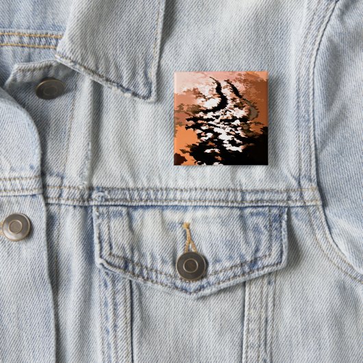 WATER VIERKANTE BUTTON 5,1 CM (In situ)