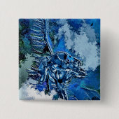 WATER VIERKANTE BUTTON 5,1 CM (Voorkant)