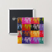 WATER VIERKANTE BUTTON 5,1 CM (Voorkant /achterkant)