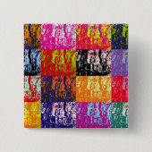 WATER VIERKANTE BUTTON 5,1 CM (Voorkant)