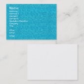 Water Visitekaartje (Voorkant / Achterkant)