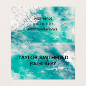 Water Visitekaartje (Buitenkant ongevouwen)