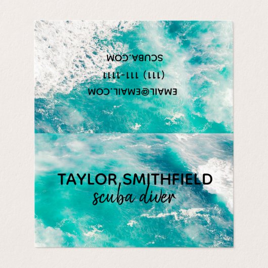 Water Visitekaartje (Buitenkant ongevouwen)