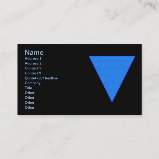 Water Visitekaartje (Voorkant)