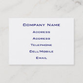 WATER VISITEKAARTJE (Achterkant)