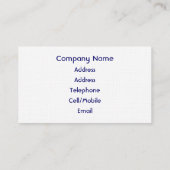 WATER VISITEKAARTJE (Achterkant)