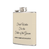 water voor de vader van de groom heupfles (Links)