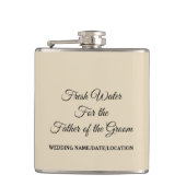 water voor de vader van de groom heupfles (Voorkant)