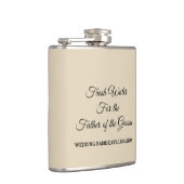 water voor de vader van de groom heupfles (Rechts)