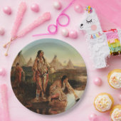 “Water voor het kamp” Cowboy-kunst van Charles Rus Papieren Bordje (Feest)