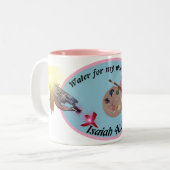water voor mijn water kleuren Two-Tone koffie mok (Voorkant links)
