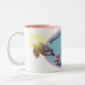 water voor mijn water kleuren Two-Tone koffie mok (Links)