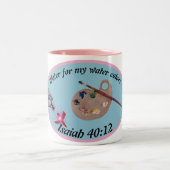 water voor mijn water kleuren Two-Tone koffie mok (Center)