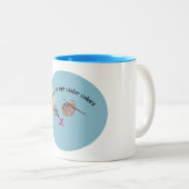 Water voor mijn waterverven tweekleurige koffiemok (Voorkant rechts)