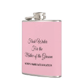 water voor moeder van de groom heupfles (Links)