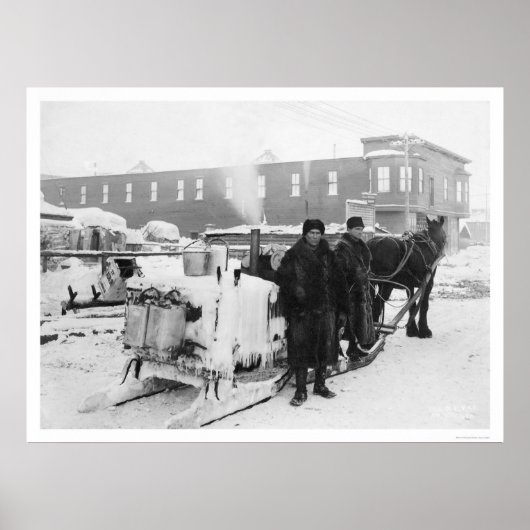 Water Wagon in Fairbanks Alaska 1915 Poster (Voorkant)