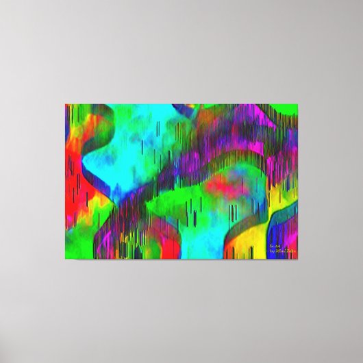 "Water Wall" Stretched Canvas 3 Gestapeld op 60 x (Voorkant)