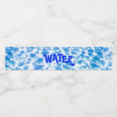Water Waterfles Etiket (Enkel label)