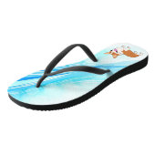 Water Wave Corgis Teenslippers (Schuin)