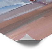 Water werken - Kinderen spelen aan de strand Poster (Hoek)