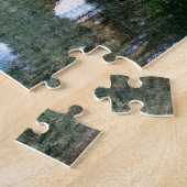 Water Wheel Duck Pond Schilderij Voeg uw foto toe Legpuzzel (Zijkant)